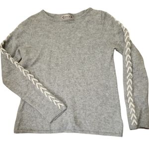 Nanette Lepore  Cashmere Braid Detail Sweater Size Medium